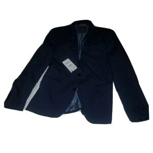ZARA MAN Suit Jacket Men Size 48 US 19 Blue Floral Lining Jacket Blazer